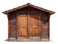 Abri de jardin en bois 300x220x235 cm - brun - rangement extérieur - toit à deux pentes- pour jardin