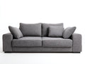 Canapé 2 places en tissu 170x86x80 cm - gris - design moderne - pour salon