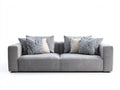 Canapé 2 places en tissu 172x88x78 cm - gris clair - design moderne - pour salon